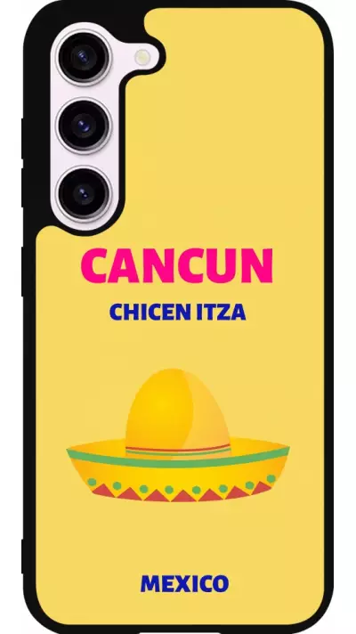 Coque Samsung Galaxy S23 FE - Silicone rigide noir Pop Summer Destination Cancun