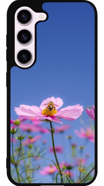 Samsung Galaxy S23 FE Case Hülle - Silikon schwarz Bee on a flower Spring 2026