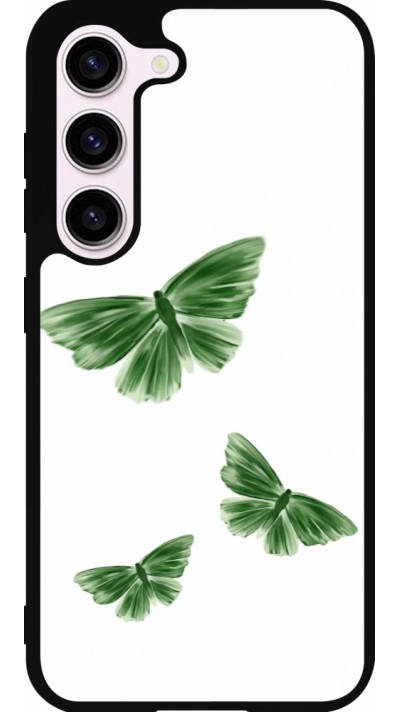 Samsung Galaxy S23 FE Case Hülle - Silikon schwarz Butterflies Spring 2026