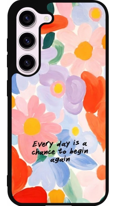 Samsung Galaxy S23 FE Case Hülle - Silikon schwarz Every day is a chance Spring 2026