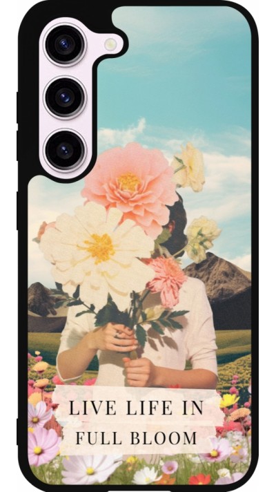 Samsung Galaxy S23 FE Case Hülle - Silikon schwarz Live life in full moon Spring 2026