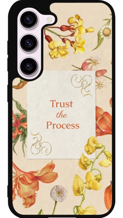 Samsung Galaxy S23 FE Case Hülle - Silikon schwarz Trust the process Spring 2026