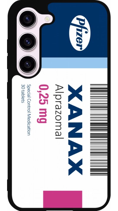 Samsung Galaxy S23 FE Case Hülle - Silikon schwarz Xanax Alprazolam 2025