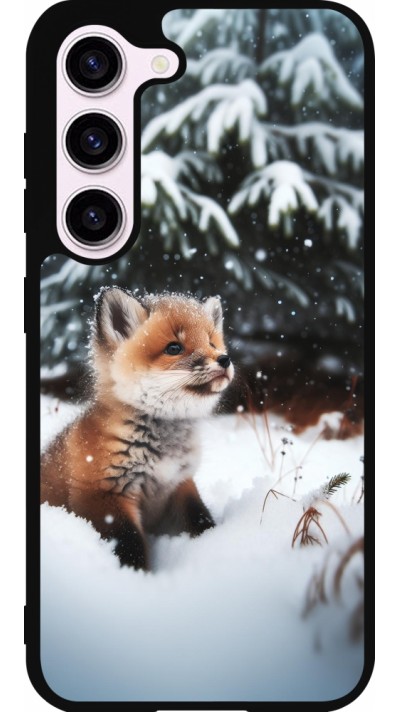 Samsung Galaxy S23 FE Case Hülle - Silikon schwarz Weihnachten 2023 Fuechslein Tanne Samsung Galaxy S23 FE Case Hülle - Silikon schwarz Weihnachten 2023 Fuechslein Tanne