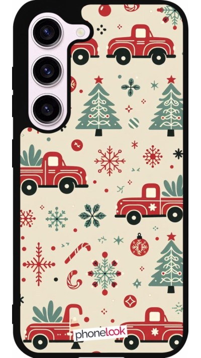Samsung Galaxy S23 FE Case Hülle - Silikon schwarz Weihnachten 2024 Lkw Tanne Samsung Galaxy S23 FE Case Hülle - Silikon schwarz Weihnachten 2024 Lkw Tanne