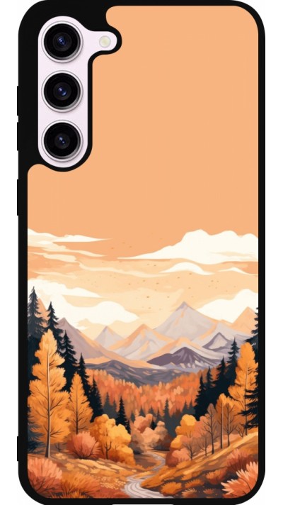 Coque Samsung Galaxy S23+ - Silicone rigide noir Autumn 25 Mountains