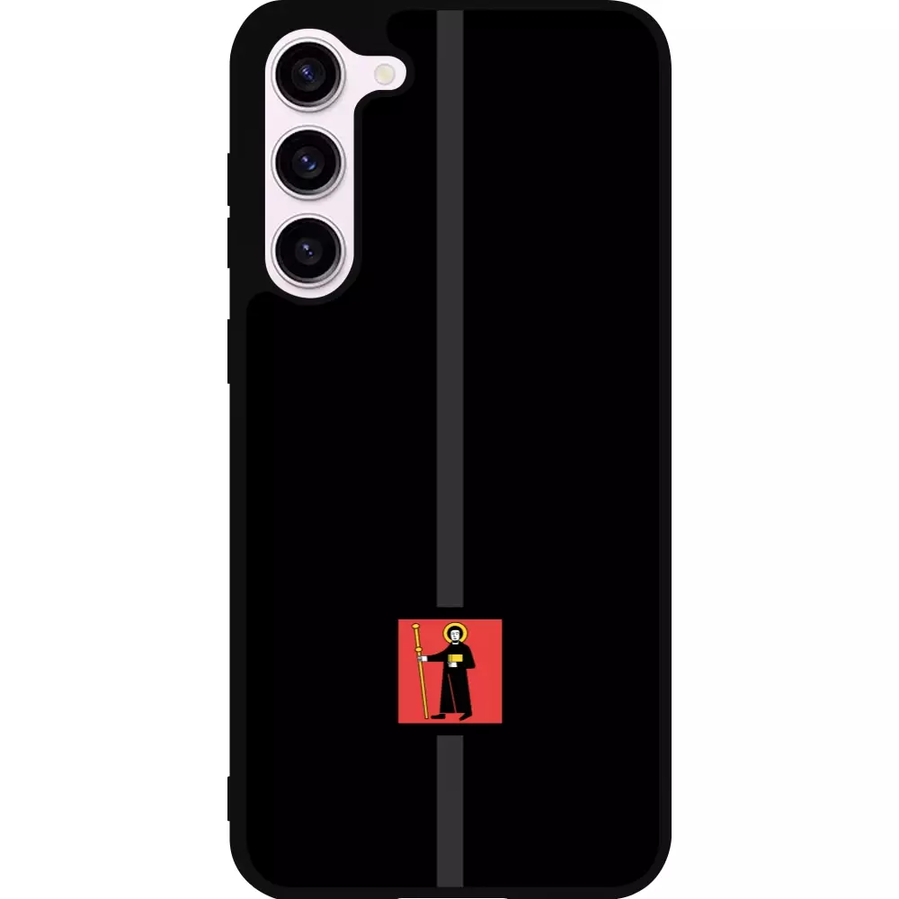Coque Samsung Galaxy S23+ - Silicone rigide noir Canton GL noir