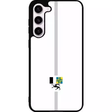 Coque Samsung Galaxy S23+ - Silicone rigide noir Canton GR blanc