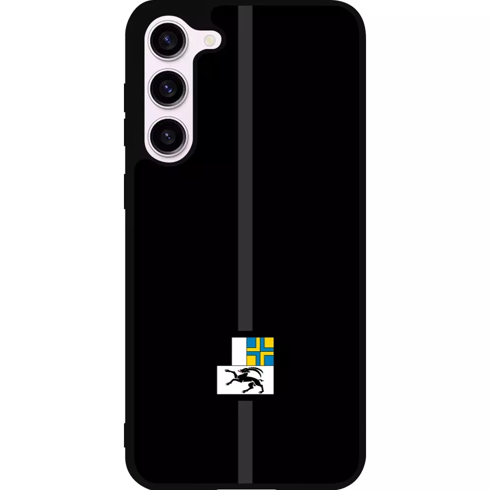 Coque Samsung Galaxy S23+ - Silicone rigide noir Canton GR noir