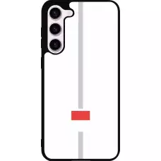 Coque Samsung Galaxy S23+ - Silicone rigide noir Canton SO blanc