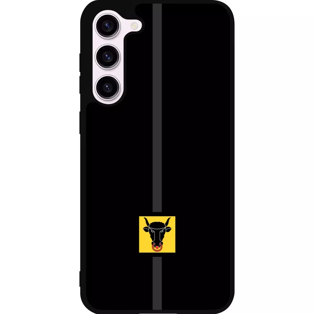 Coque Samsung Galaxy S23+ - Silicone rigide noir Canton UR noir