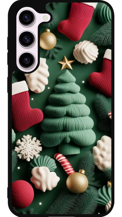 Samsung Galaxy S23+ Case Hülle - Silikon schwarz Christmas 25 Christmas textiles