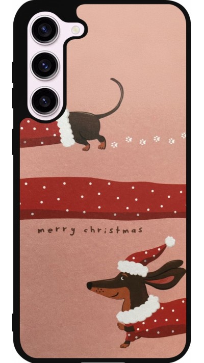 Samsung Galaxy S23+ Case Hülle - Silikon schwarz Christmas 25 Teckel Merry Xmas