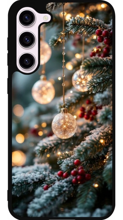 Samsung Galaxy S23+ Case Hülle - Silikon schwarz Christmas 25 Xmas Decorated Tree