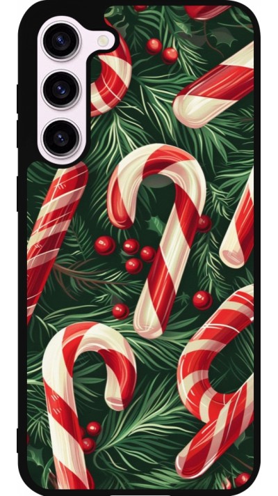 Samsung Galaxy S23+ Case Hülle - Silikon schwarz Christmas 25 Xmas Stick