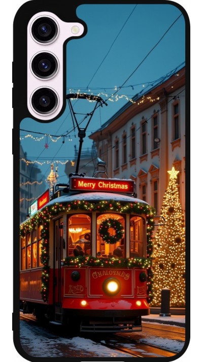 Samsung Galaxy S23+ Case Hülle - Silikon schwarz Christmas 25 Xmas Train