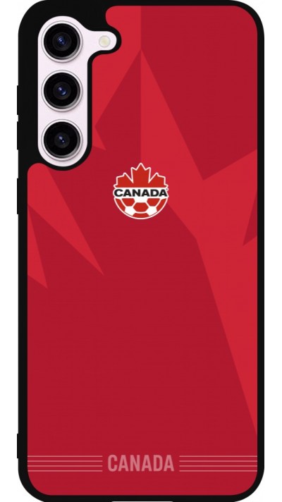 Coque Samsung Galaxy S23+ - Silicone rigide noir Maillot de football Canada 2026 personnalisable