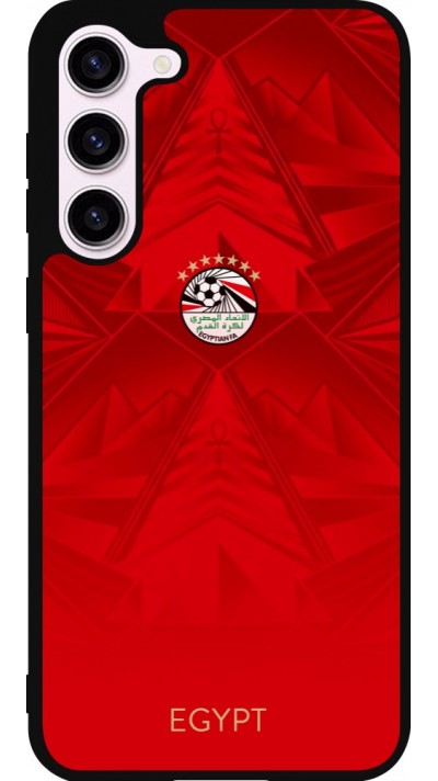 Coque Samsung Galaxy S23+ - Silicone rigide noir Maillot de football Égypte 2026 personnalisable