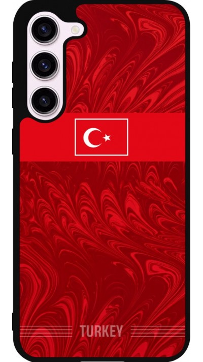 Coque Samsung Galaxy S23+ - Silicone rigide noir Maillot de football Turquie 2026 personnalisable