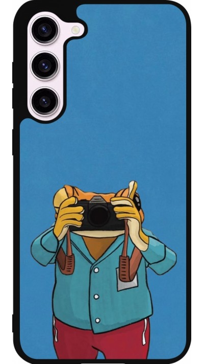 Coque Samsung Galaxy S23+ - Silicone rigide noir Frog with camera DTMF