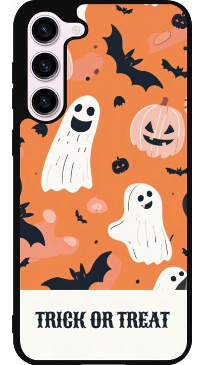 Samsung Galaxy S23+ Case Hülle - Silikon schwarz Halloween 2025 Trick treat Samsung Galaxy S23+ Case Hülle - Silikon schwarz Halloween 2025 Trick treat