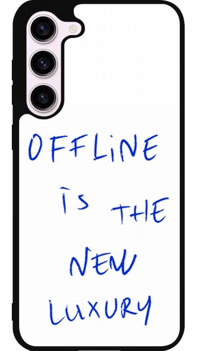 Coque Samsung Galaxy S23+ - Silicone rigide noir Offline is the new luxury