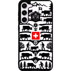 Coque Samsung Galaxy S23+ - Silicone rigide noir Poya Suisse 3