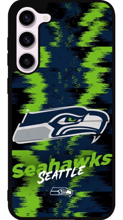 Coque Samsung Galaxy S23+ - Silicone rigide noir Super Bowl 26 Seattle 2