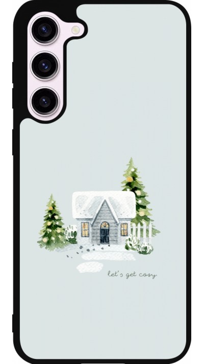 Samsung Galaxy S23+ Case Hülle - Silikon schwarz Winter 25 Cosy House
