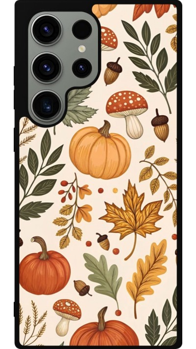 Coque Samsung Galaxy S23 Ultra - Silicone rigide noir Autumn 25 Autumn pattern