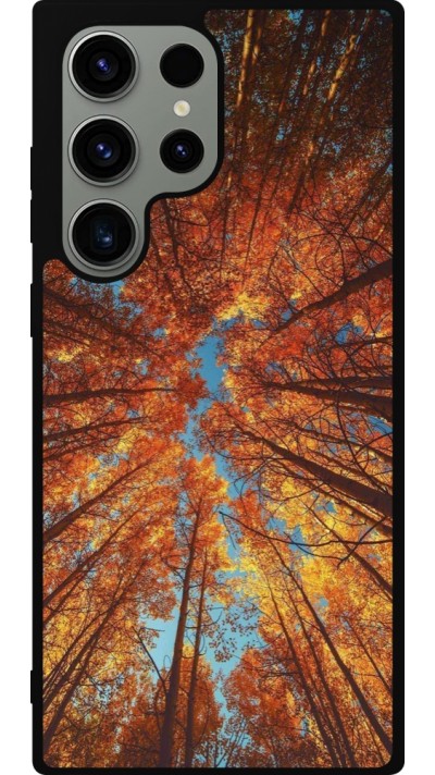 Coque Samsung Galaxy S23 Ultra - Silicone rigide noir Autumn 25 Trees