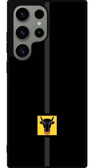 Coque Samsung Galaxy S23 Ultra - Silicone rigide noir Canton UR noir