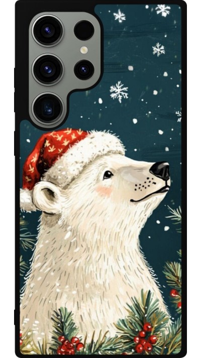 Samsung Galaxy S23 Ultra Case Hülle - Silikon schwarz Christmas 25 Bear