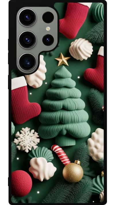 Samsung Galaxy S23 Ultra Case Hülle - Silikon schwarz Christmas 25 Christmas textiles