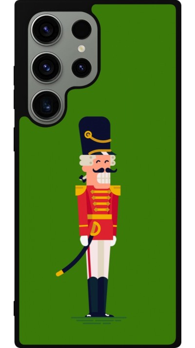 Samsung Galaxy S23 Ultra Case Hülle - Silikon schwarz Christmas 25 Nutcracker Green