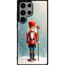 Samsung Galaxy S23 Ultra Case Hülle - Silikon schwarz Christmas 25 Nutcracker Snow