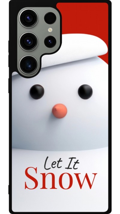 Samsung Galaxy S23 Ultra Case Hülle - Silikon schwarz Christmas 25 Xmas Snowman