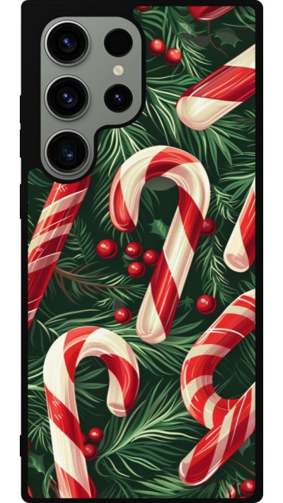 Samsung Galaxy S23 Ultra Case Hülle - Silikon schwarz Christmas 25 Xmas Stick