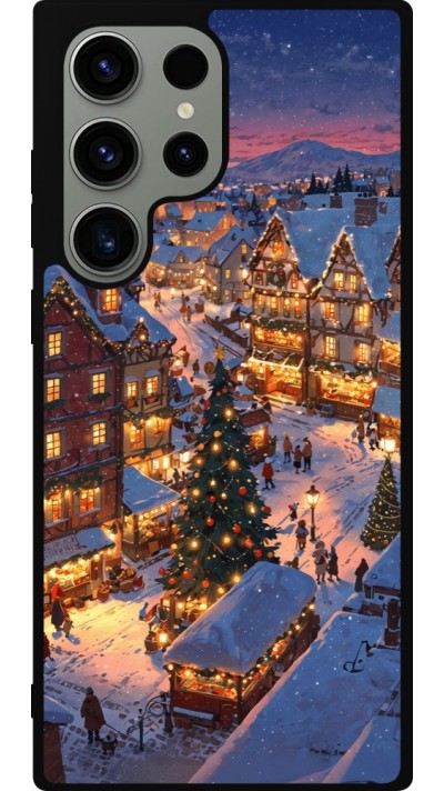 Samsung Galaxy S23 Ultra Case Hülle - Silikon schwarz Christmas 25 Xmas Village