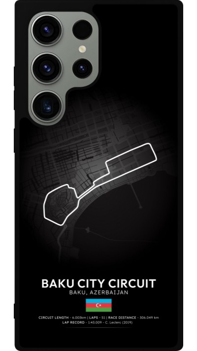Samsung Galaxy S23 Ultra Case Hülle - Silikon schwarz F1 Track 2025 Azerbaijan