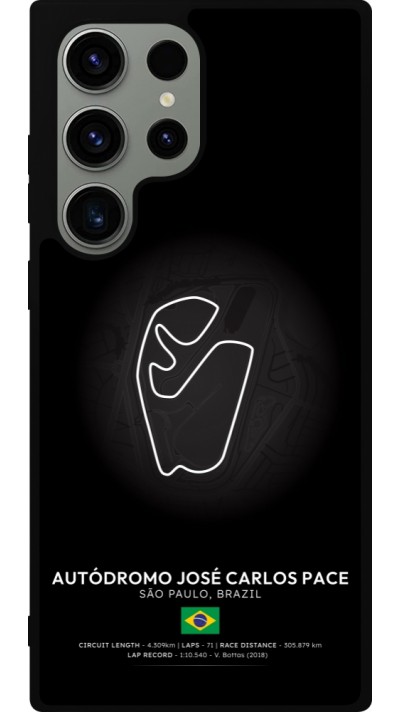 Samsung Galaxy S23 Ultra Case Hülle - Silikon schwarz F1 Track 2025 Brazil