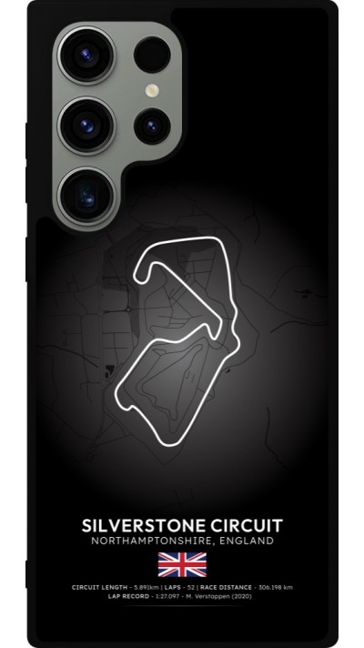 Samsung Galaxy S23 Ultra Case Hülle - Silikon schwarz F1 Track 2025 Great Britan
