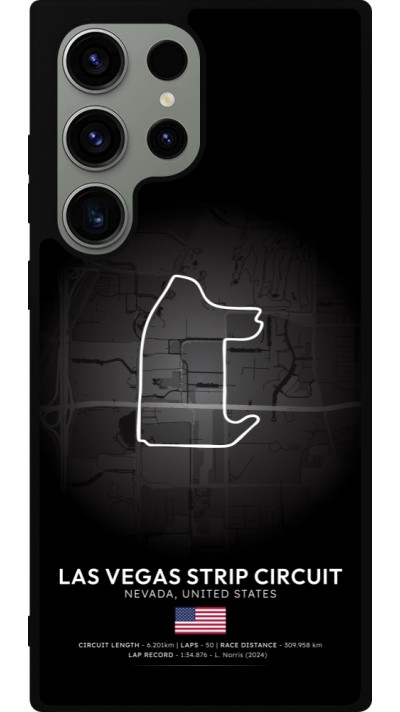 Samsung Galaxy S23 Ultra Case Hülle - Silikon schwarz F1 Track 2025 Las Vegas