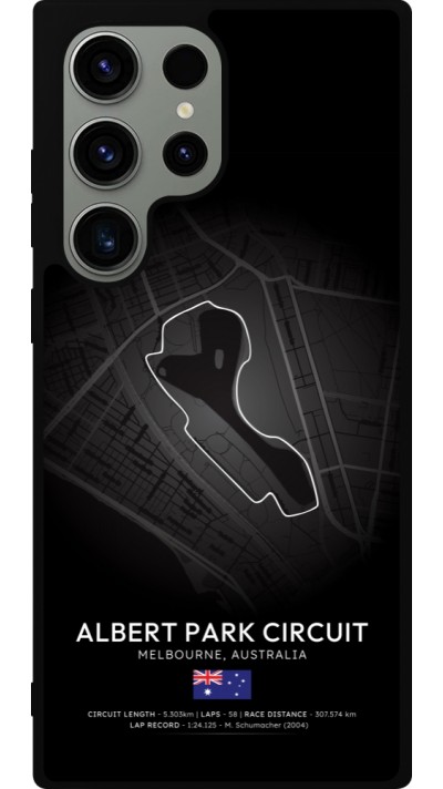 Samsung Galaxy S23 Ultra Case Hülle - Silikon schwarz F1 Track 2025 Melbourne