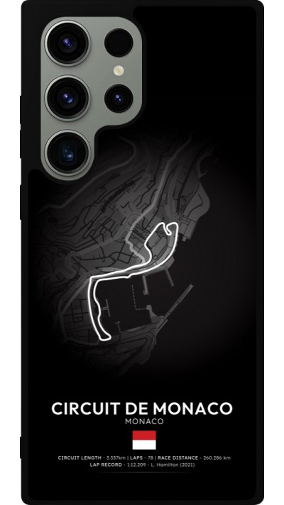 Samsung Galaxy S23 Ultra Case Hülle - Silikon schwarz F1 Track 2025 Monaco