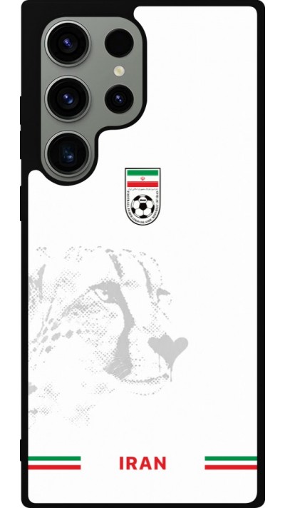 Coque Samsung Galaxy S23 Ultra - Silicone rigide noir Maillot de football Iran 2026 personnalisable