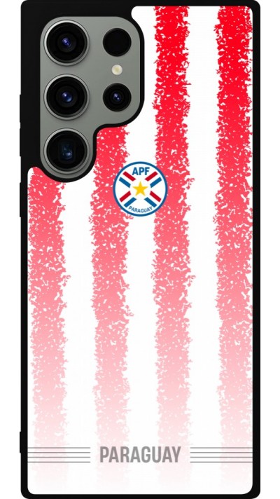 Coque Samsung Galaxy S23 Ultra - Silicone rigide noir Maillot de football Paraguay 2026 personnalisable