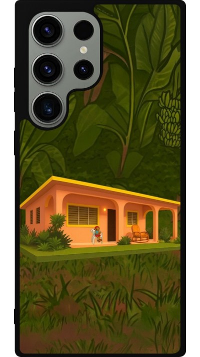 Samsung Galaxy S23 Ultra Case Hülle - Silikon schwarz Benitos house DTMF