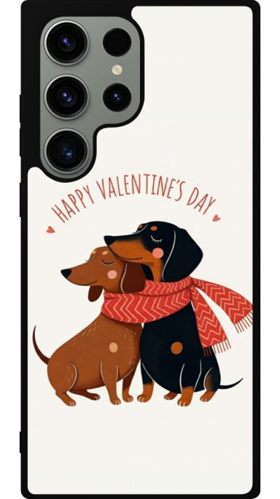 Coque Samsung Galaxy S23 Ultra - Silicone rigide noir Saint Valentines Day 26 Happy Valentine