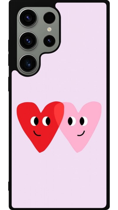 Coque Samsung Galaxy S23 Ultra - Silicone rigide noir Saint Valentines Day 26 Heart
